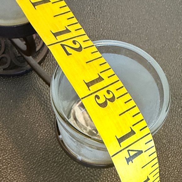 Elegant Brown Metal Candle Holder for four votive candles - Picture 8 of 8